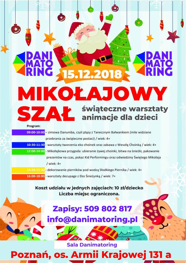Mikołajowy Szał - Świąteczne Warsztaty I Animacje Dla Dzieci - Danimatoring.pl zdjęcie nr 1