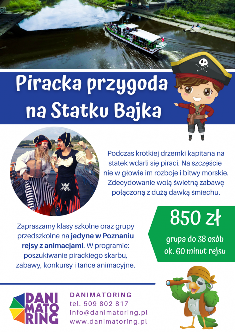 Rejsy Statkiem Dla Dzieci - Poznań | Danimatoring.pl zdjęcie nr 1