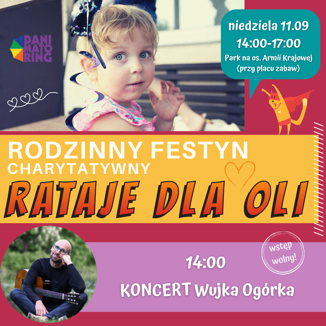 Zapraszamy Na Rodzinny Festyn Charytatywny "rataje Dla Oli" - 11 Września 2022 - Danimatoring.pl zdjęcie nr 1